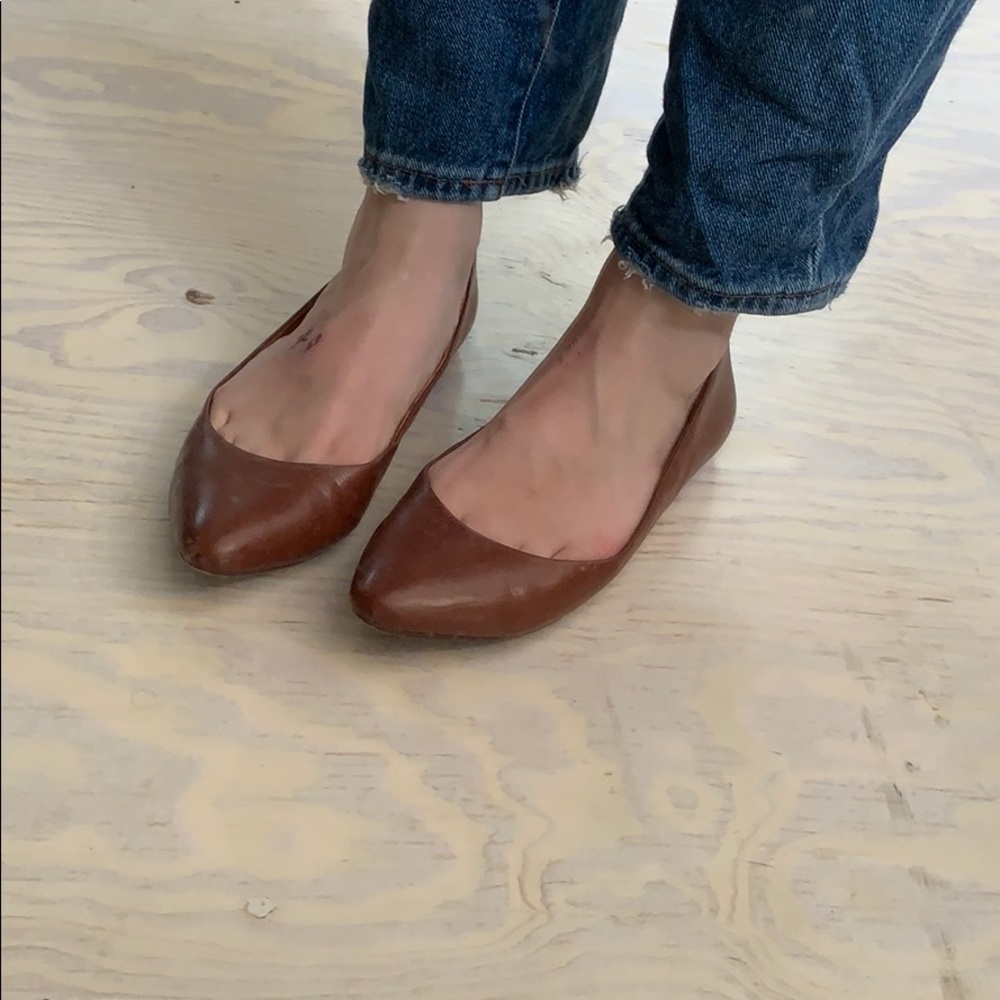 Madewell Sidewalk Skimmers Ballet Flats Pointed